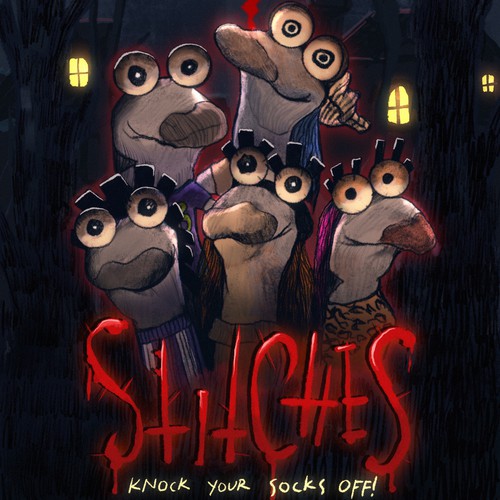 !!!DESIGN A SOCK-PUPPET HORROR/COMEDY MOVIE POSTER!!! Design by Ardhidesign