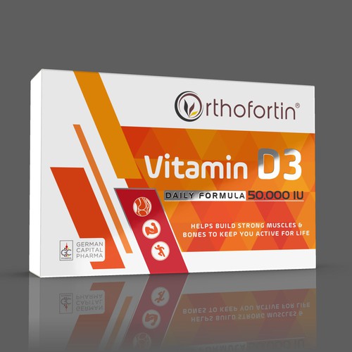 Design di Box for Nutritional Supplement with Vitamin D di ✝DeSiGnEr✝JOHN