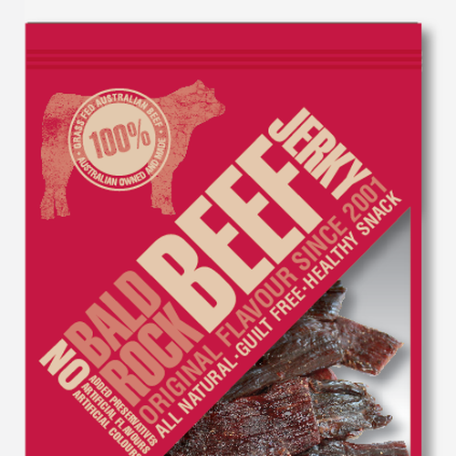 Beef Jerky Packaging/Label Design Ontwerp door Gal 2:20