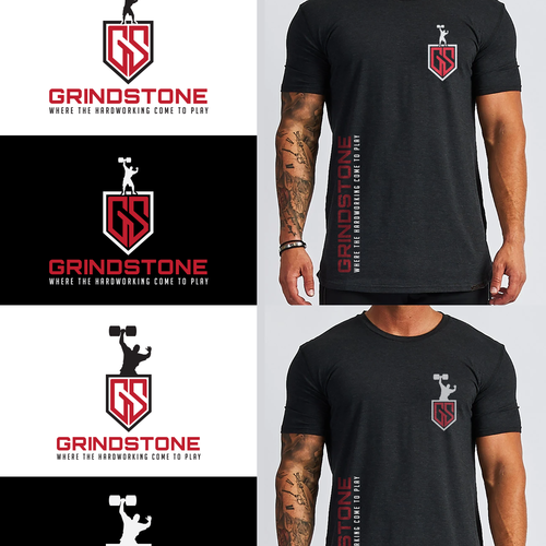 Strongman gym needs logo to help encapsulate hard working ethic, and community based spirit. Design by OVZ0342