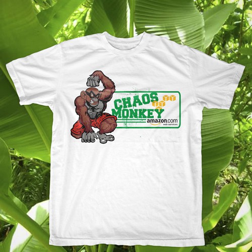 Design di Design the Chaos Monkey T-Shirt di Brownshoes®
