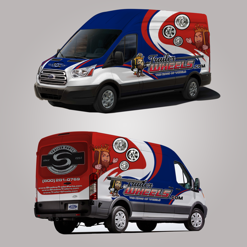 All Over Ford Transit Cargo Extended Wheel Base, High Roof, Van Wrap Design-ontwerp door ANYUN