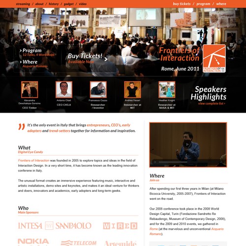Powerful Technology Conference Website Design by Hitron_eJump