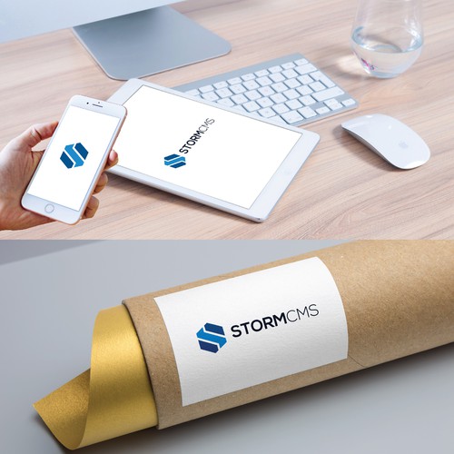 "StormCMS benötigt ein cooles, modernes Logo" winning Logo & brand identity pack