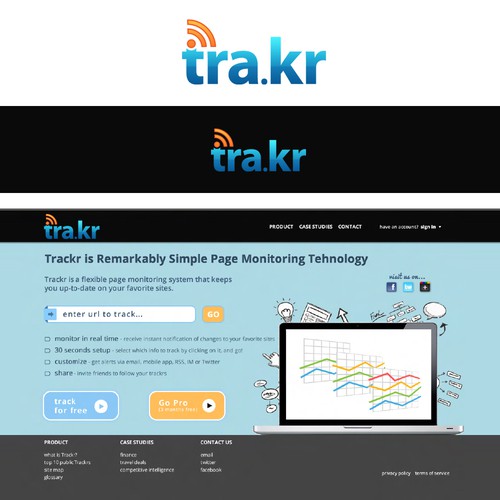 logo for tra.kr Design por Noble1