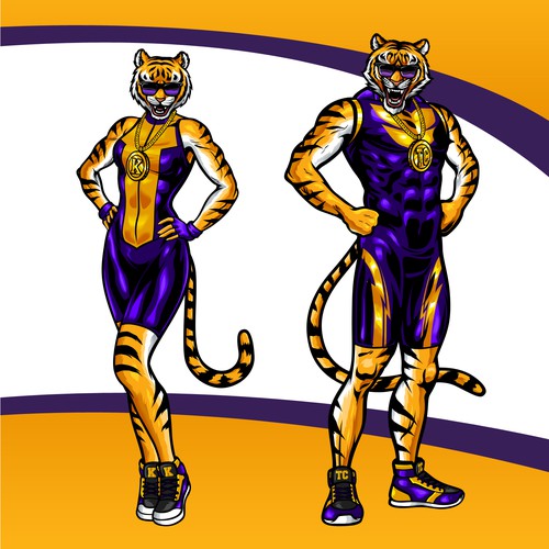 I need a Marvel comics style superhero tiger mascot. Design von Trafalgar Law