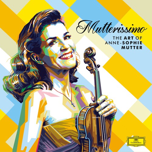 Illustrate the cover for Anne Sophie Mutter’s new album Design by desainerss