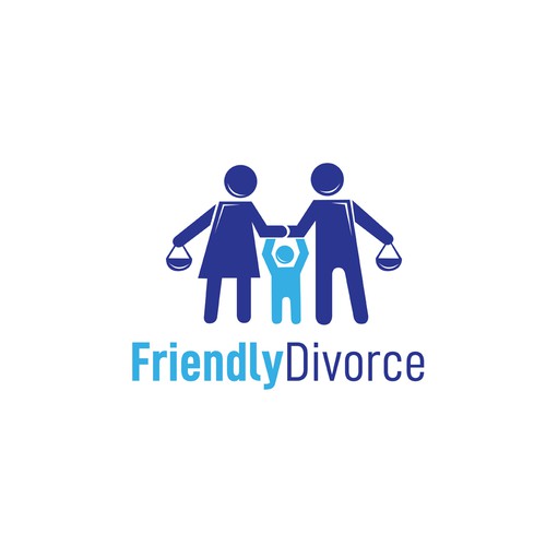 Friendly Divorce Logo Design por Dario