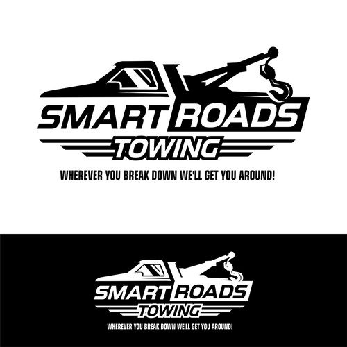 Best Towing Company Logo Design takes it all! Design by hasahatan