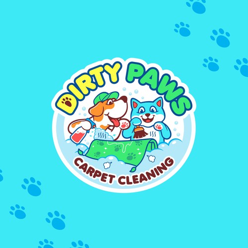 Design di Bright & Playful logo needed for pet focussed carpet cleaning company di Kibokibo