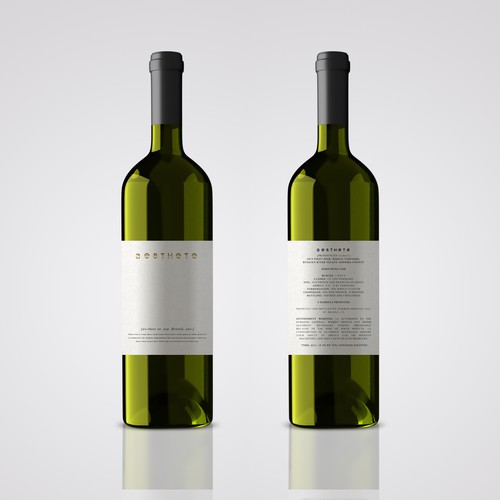 Minimalistic wine label needed Diseño de Alem Duran