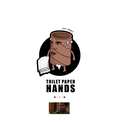 Starting a meme T-shirt company called Toilet Paper Hands.  Need a logo. Design by pepau kreatives