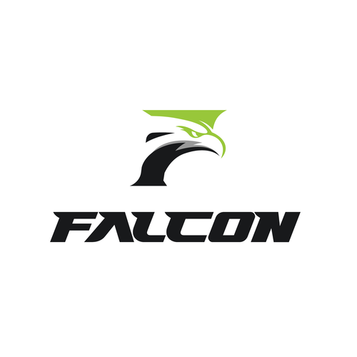 Falcon Sports Apparel logo Diseño de B"n"W