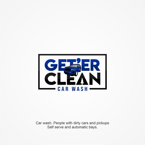 Get’er Clean Car Wash Logo design contest