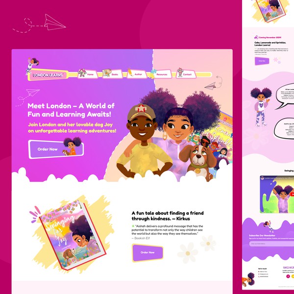 Design by ManalDesign titled "UI Design for "LONDON LEARNS" Website"