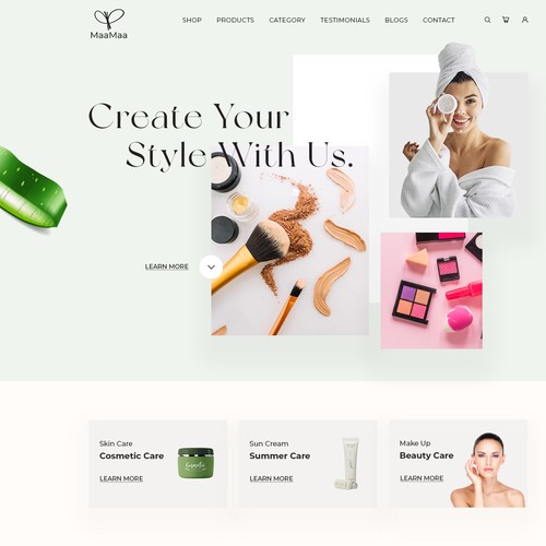 MAAAMAAA Web design contest Design by FuturisticBug