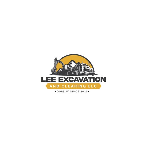 In search of a unique logo design for my excavation and grading firm. Design by Project Rebelation