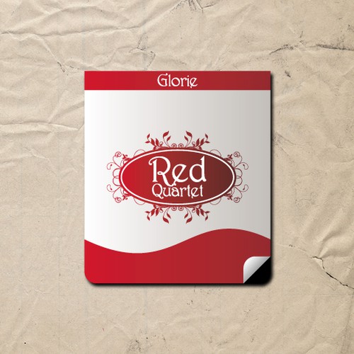 Glorie "Red Quartet" Wine Label Design デザイン by The Nugroz
