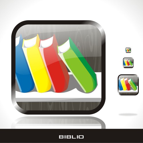 App Icon for iPhone app, Biblio