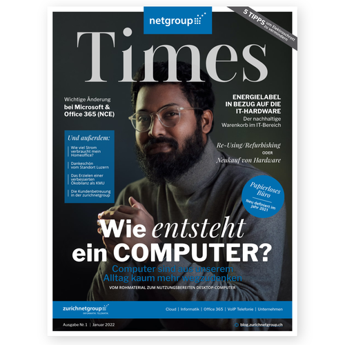 Magazin Cover for company internal Newsblog-ontwerp door Judithine