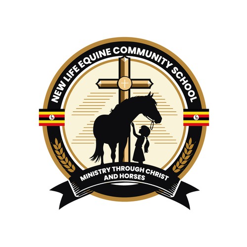 Equine Ministry School Logo Diseño de HF STUDIO®
