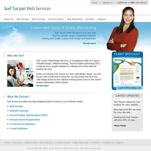 New Contest - Web Hosting / Design Company $250 Design by suzanne08