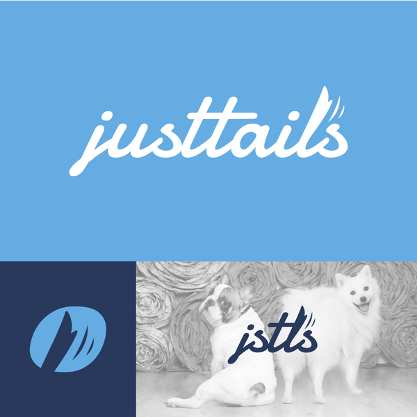 Elegant text based logo for a dog grooming company