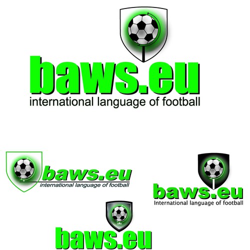 Global football (soccer) logo - baws.eu Design by nitrof