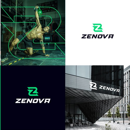 Zenova Logo: Revolutionary suite of health and wellness mobile apps Diseño de Wajahat_designs