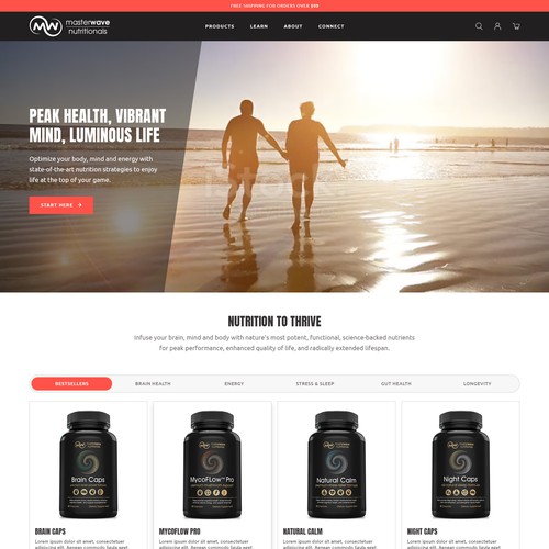 Design Design the "sexiest" and most powerful health supplements website on the planet di Sattvi Art