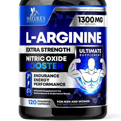 Powerful L-Arginine Capsules Design Needed for Nature's Nutrition Design by rembrandtjurin