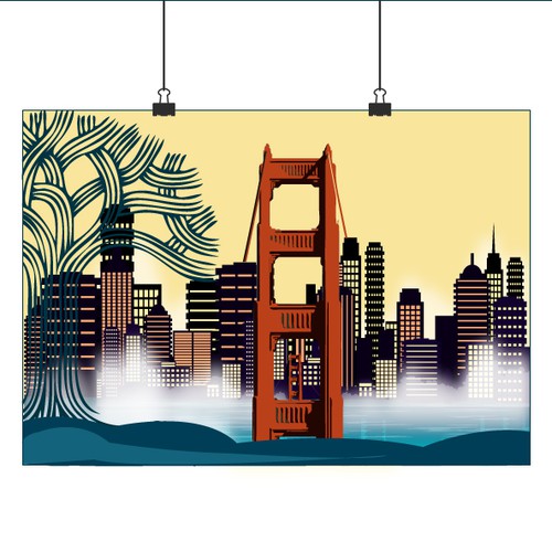 Community Contest: Create a great poster for 99designs' new Oakland office (MULTIPLE WINNERS!) Ontwerp door thaesan