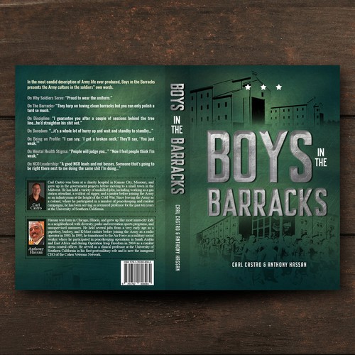 We need a compelling book cover to show life in the US ARMY today AFTER two decades of war. Design by radeXP