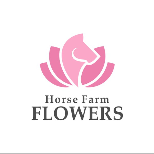 Logo for local, sustainable flower & horse farm to appeal to professional women
