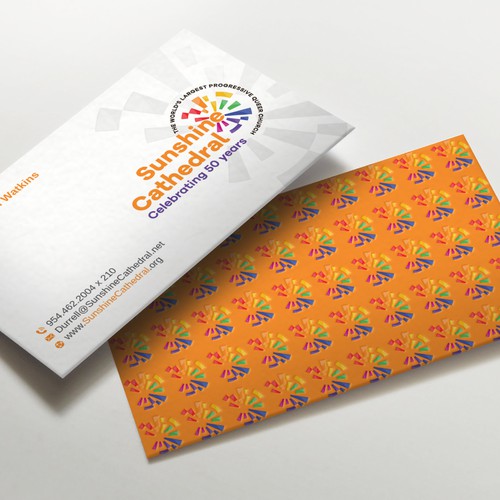 Business Card for Growing Progressing LGBTQ Church Design by LAXMI DESIGNHUB