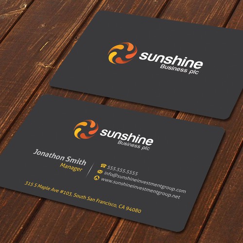 Sunshine | Business card contest