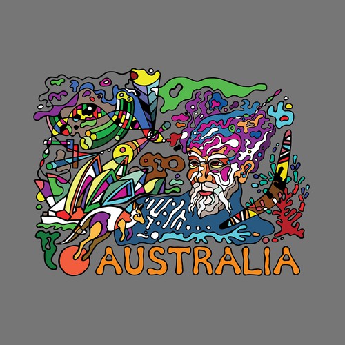 Australian T-shirts Design by krlegend