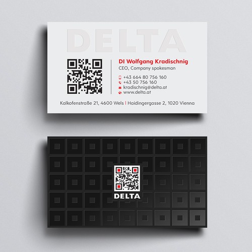 DELTA Business Card Relaunch Design réalisé par Design sp