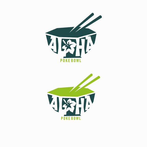 Diseño de Create a young and trendy logo for a "Poke Bowl" restaurant in Hawaiian style de mervelcin