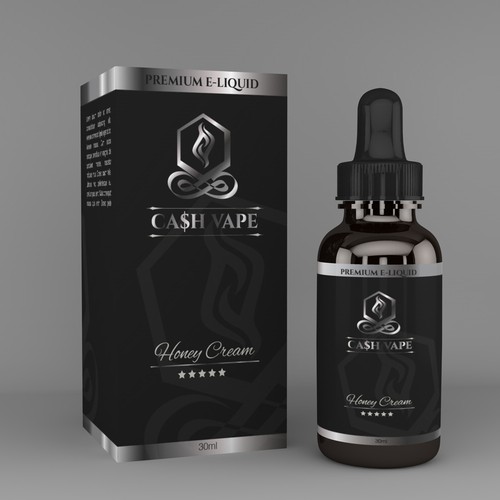 Design a modern luxury logo for eliquid bottle label Product label