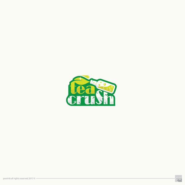 Tea drink with bubbles