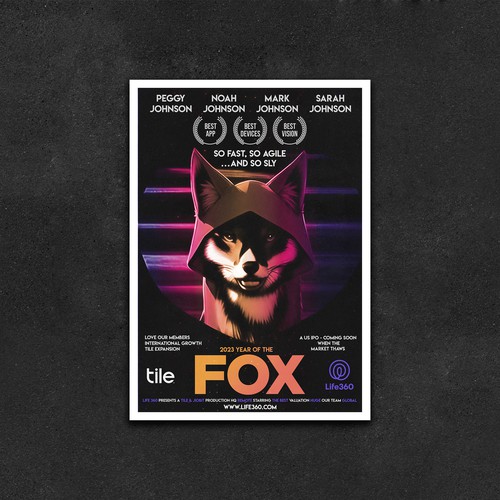 Life360 2023 Year of the Fox Poster Design by GoldBanana