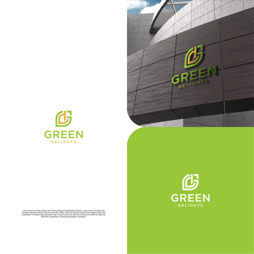 Design green delights logo entwicklung