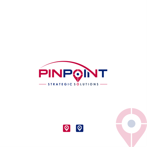 technical business consulting logo showing expertise for PINPOINTing the right problem to solve. Design by Efi*