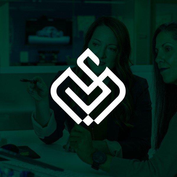 A monogram logo concept symbolizing 'MS7' Swan
