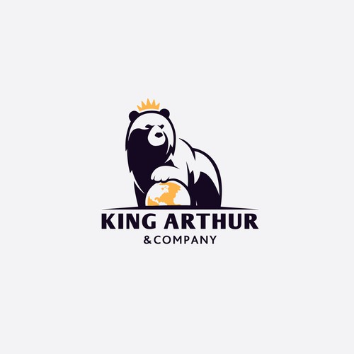Need an iconic bear logo for King Arthur & Company. Design by axan
