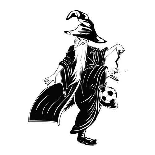 Soccer Wizard Cartoon Design by KreativeMinds99