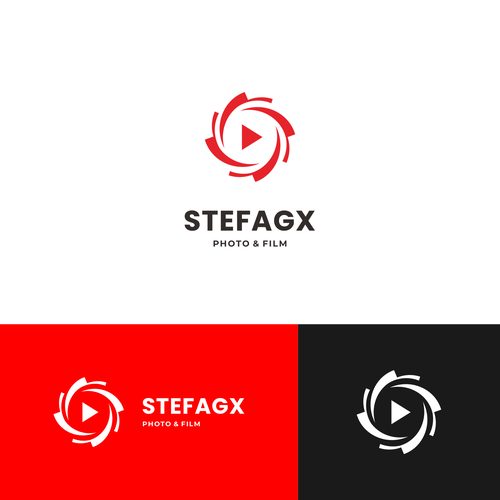 Photographer and filmmaker logo in modern style. Company is restructured and gets a new name Design by Ranks Project
