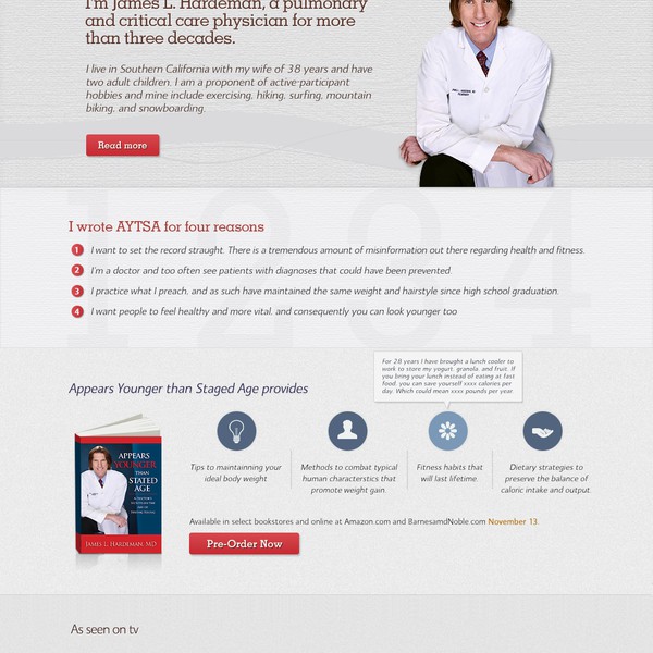 website design for James L Hardeman