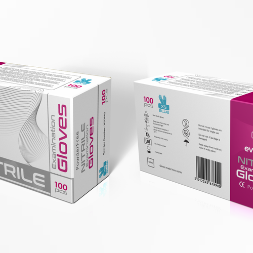 Design a Box for Medical Examination Gloves Design by StudioUno